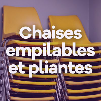 Image Chaises empilables et pliantes